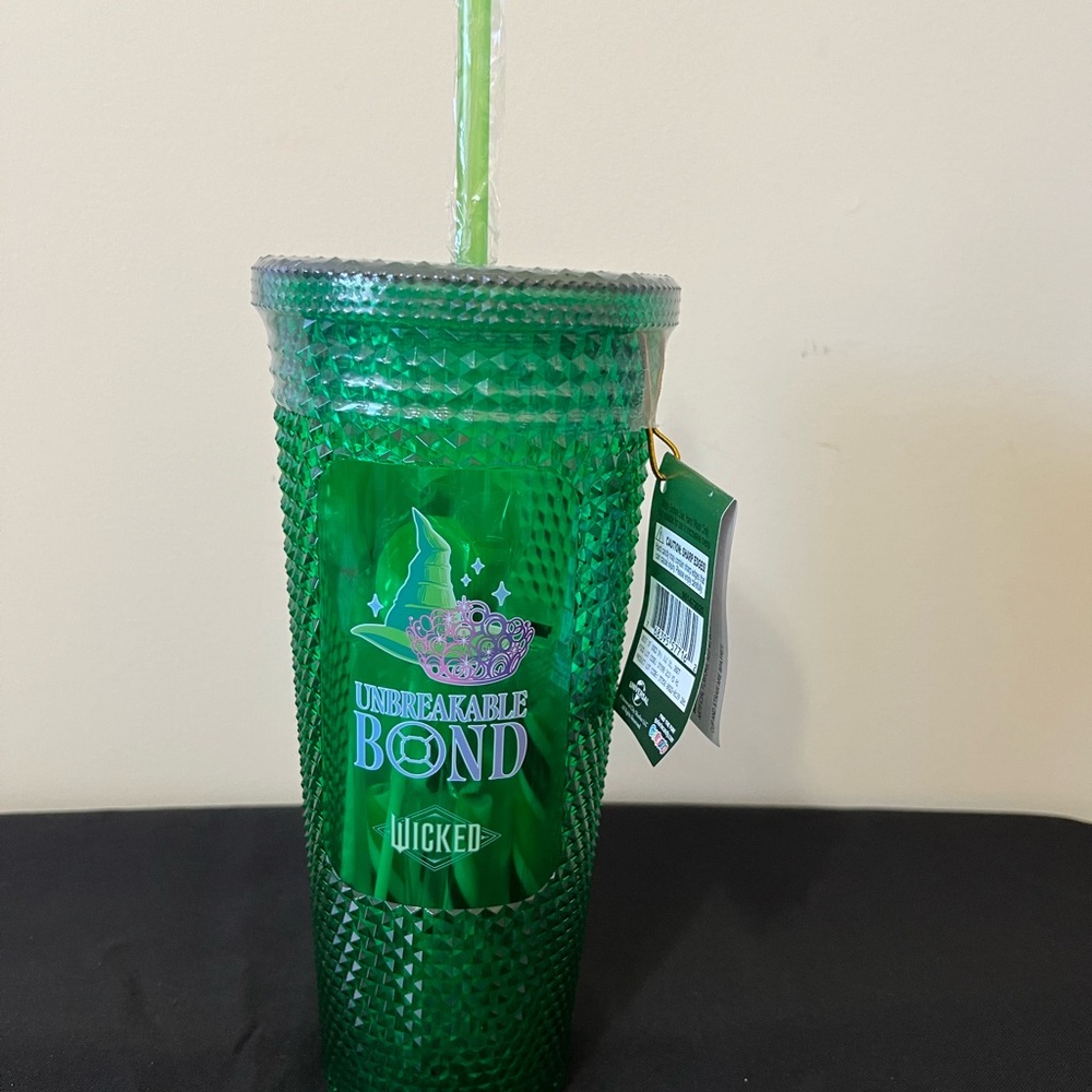 Wicked Unbreakable Bond Green Gem Tumbler with Straw